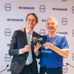 Olivier Andriès (l), CEO of Safran and Michael O’Leary (r), CEO of Ryanair