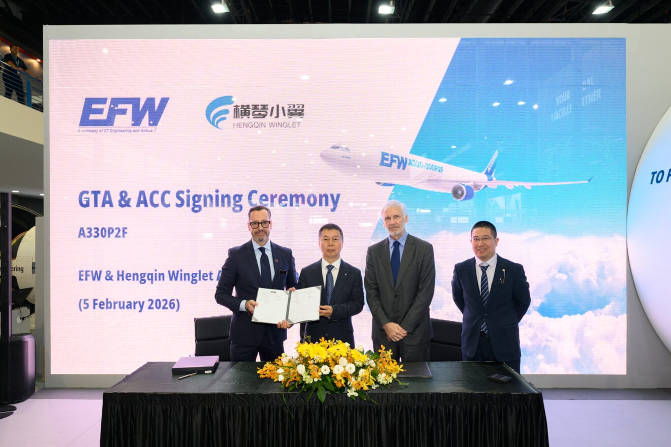 Official contract signing between EFW and Hengqin Winglet © EFW