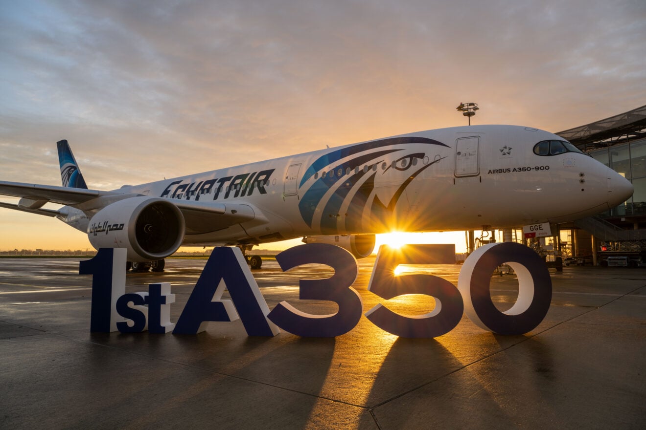 Egyptair has taken delivery of its first A350-900 aircraft