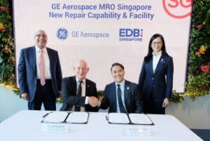 Signing of the new investment plan between GE Aerospace and EDB © GE Aerospace