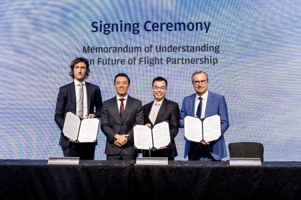 The MOU was signed at the 3rd Changi Aviation Summit on February 2, 2026