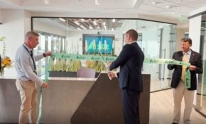 Ribbon-cutting ceremony at the new St Petersburg HQ Acron Aviation