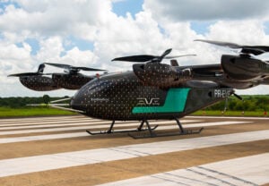 Eve has conducted a flight of its full-scale engineering prototype at its test facility in Gavião Peixoto for government authorities