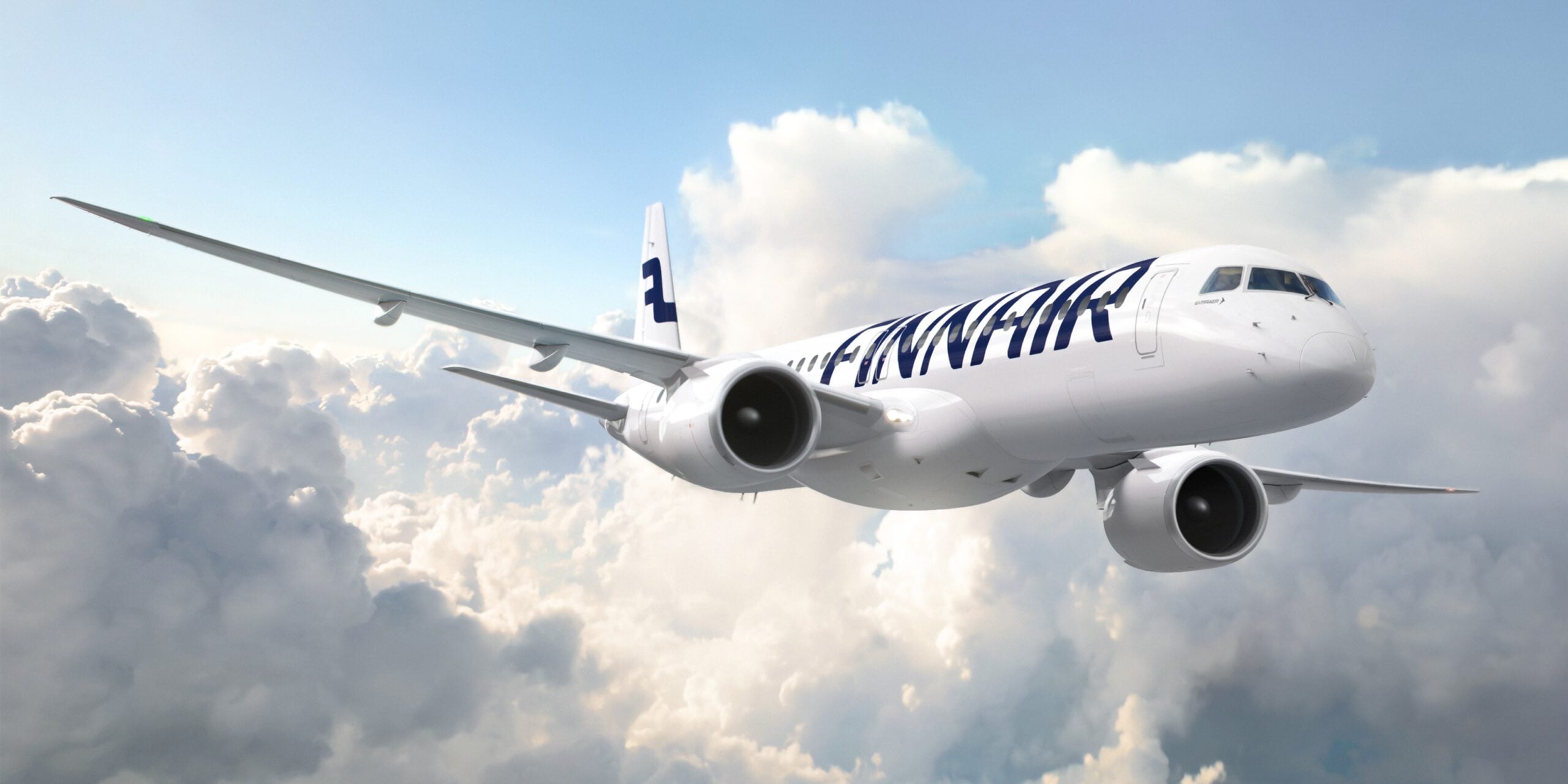 Image of a Finnair Embraer E192-E2 jet