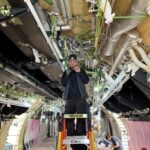 B787 cabin modification at the Lufthansa Technik facility in Malta