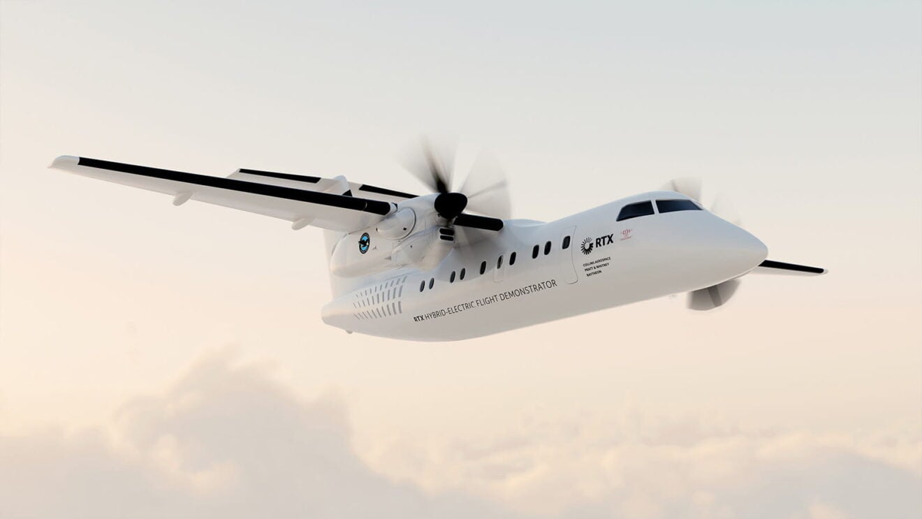 Image of the hybrid-electric flight demonstrator © RTX