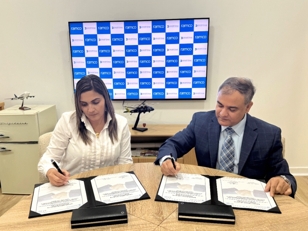 Contract signing between Sahar Group and Ramco Systems