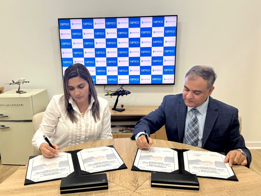 Contract signing between Sahar Group and Ramco Systems