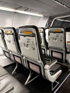 The Iberia A320neo cabin with sustainable seating features