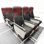 The ergonomically designed seat cushions and customised dress covers are tailored to Japan Airlines’ branding