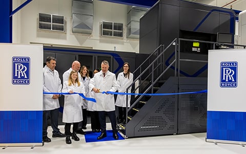 Ribbon-cutting ceremony to officially open Rolls-Royce's new Additive Manufacturing (AM) Development Cell in Bristol, UK