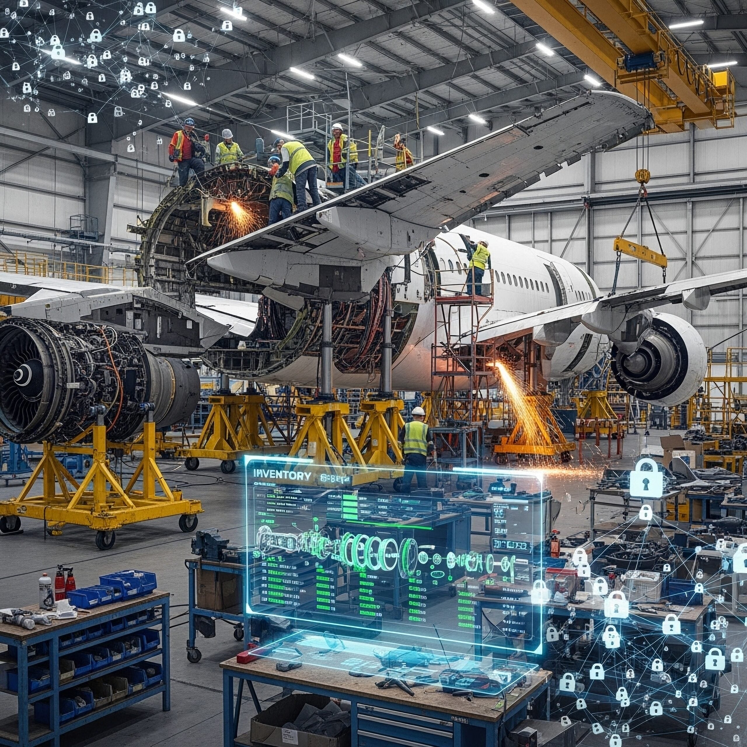 Teardown of an aircraft © Shutterstock