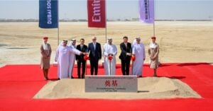 Ground-breaking of Emirates new US$5.1 billion engineering complex at Dubai South © Emirates