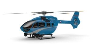 Digital rendering of Czech Ministry of Interiors Airbus H145 helicopter