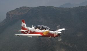 The HTT-40 basic trainer aircraft is powered by TPE331-12B turboprop engines