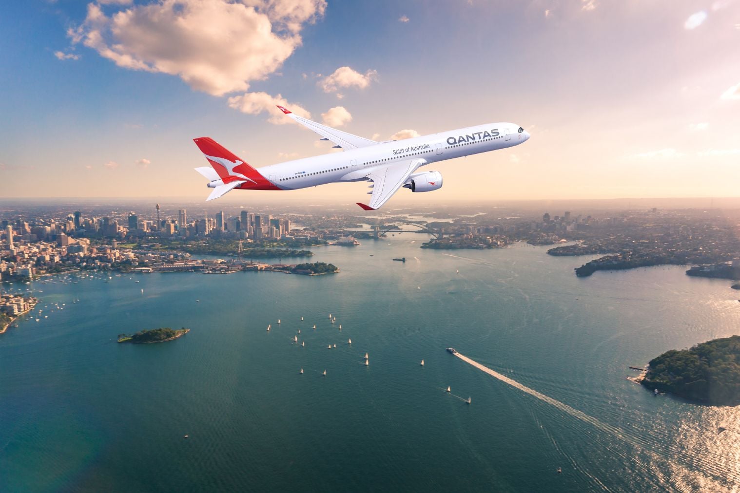 Rendering of Qantas' Airbus A350-1000ULR