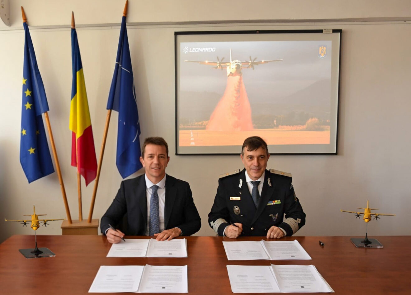 Romania’s Ministry of Internal Affairs has ordered two Leonardo C-27J Spartan tactical transport aircraft