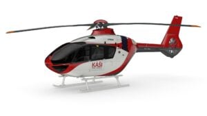 Digital rendering of Kasi Healthcare's Airbus H135