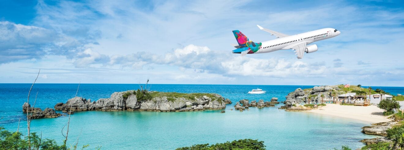 BermudAir Airbus A220 in flight © Airbus