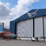 © Bird Aviation hangar with easyJet Airbus aircraft
