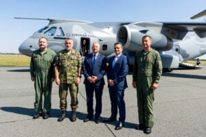 Handover of the first C390 Millennium aircraft to the Czech Air Force © Embraer