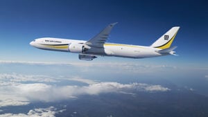 Rendering of Boeing 777 Freighter in MSC Air Cargo livery © Boeing