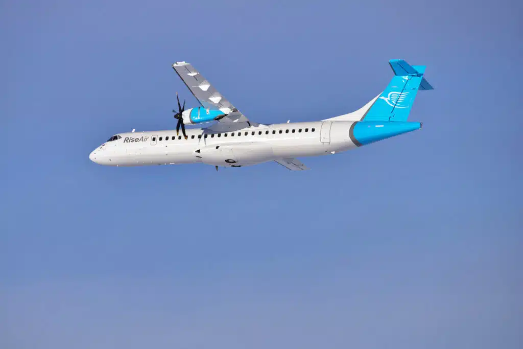 Rise Air has placed an order for an additional ATR 72-600 aircraft © RiseAir