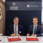 Kris Shepherd, President and General Manager at GE Aerospace, Electrical Power Systems (l) and Yasin Birinci, Chief Technical Officer of Turkish Technic © GE Aerospace