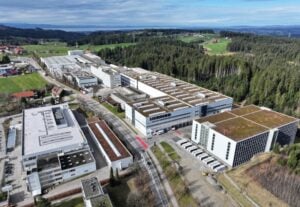Liebherr Aerospace Lindenberg, Germany, aerial view