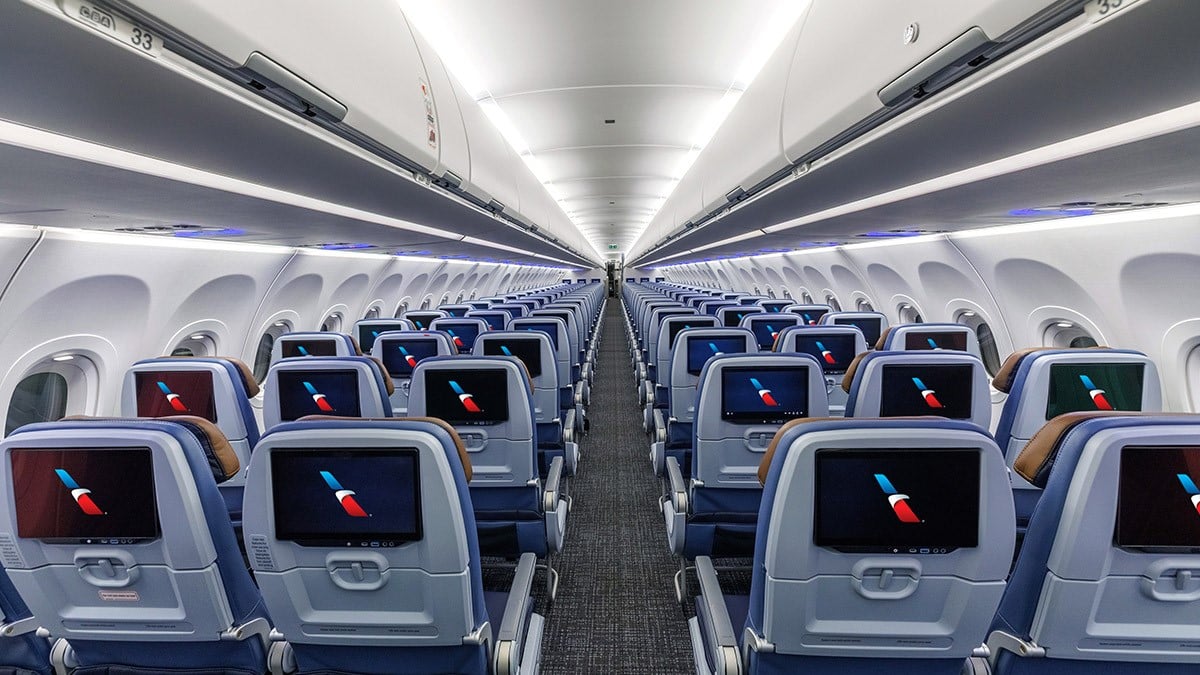 American Airlines will start fleetwide upgrades with installation of seatback screens at every seat and increased premium seats across the narrow-body fleet