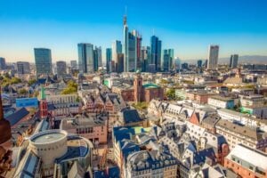 Aerial view of Frankfurt
