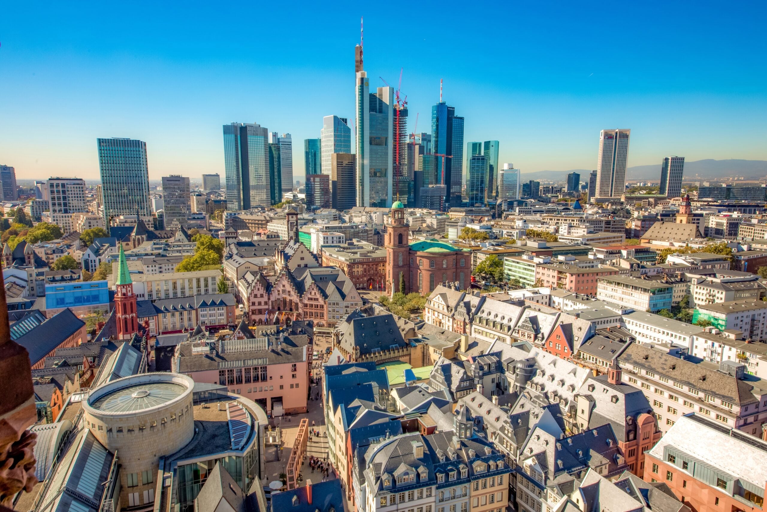 Aerial view of Frankfurt