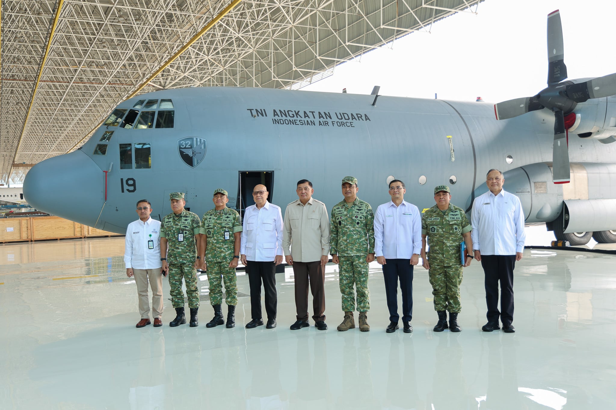 The Hercules C-130H was formally handed over on August 19.