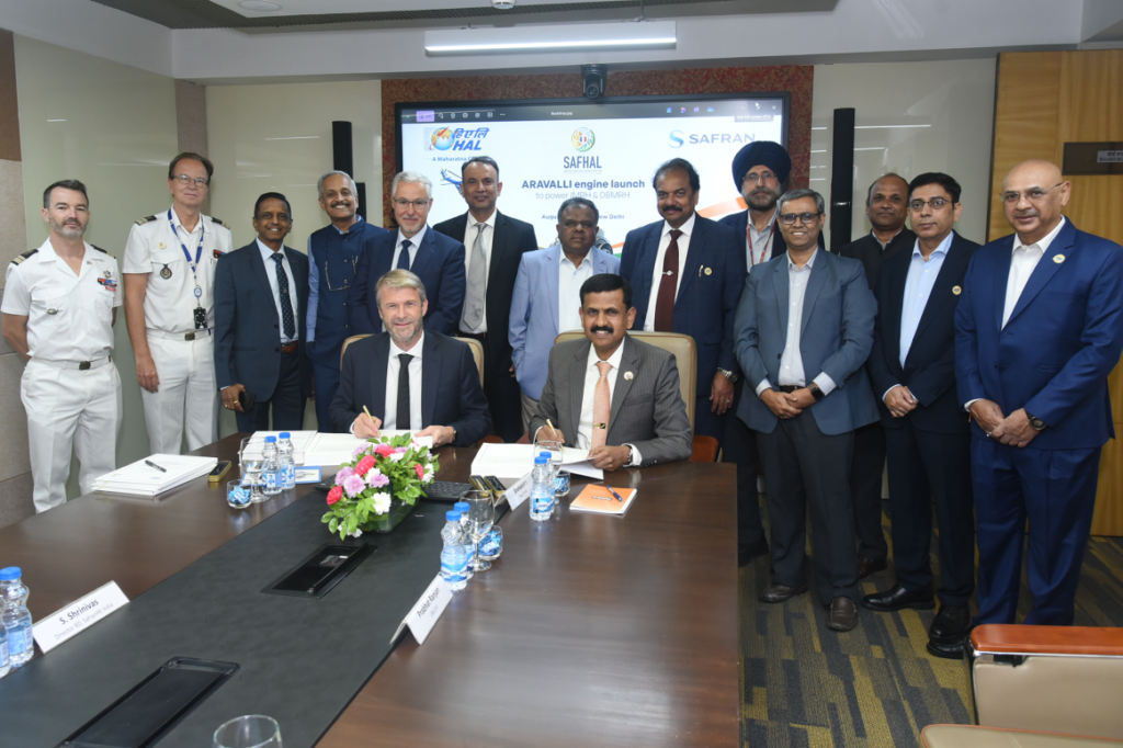 The ceremony was presided by K. Ravi, Chairman and Managing Director, HAL and Cédric Goubet, Chief Executive Officer, Safran Helicopter Engines