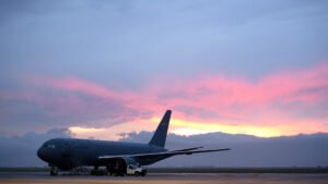 The new contract covers repair and exchange support for components on the Boeing KC-46 tanker fleet