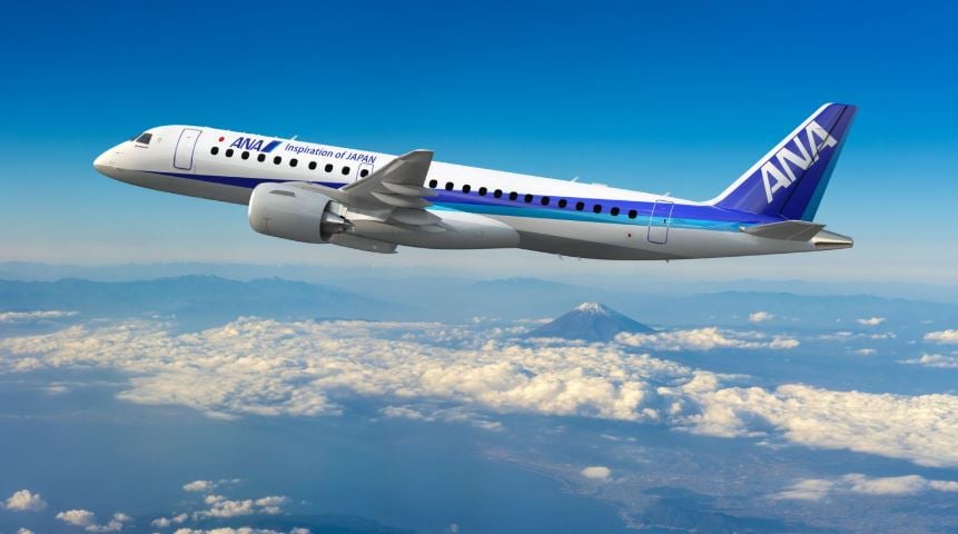 ANA E190-E2 aircraft Embraer