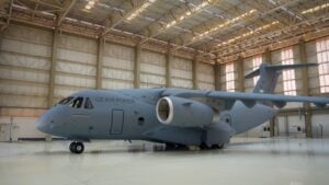 Uzbekistan's first C-390 Millennium aircraft