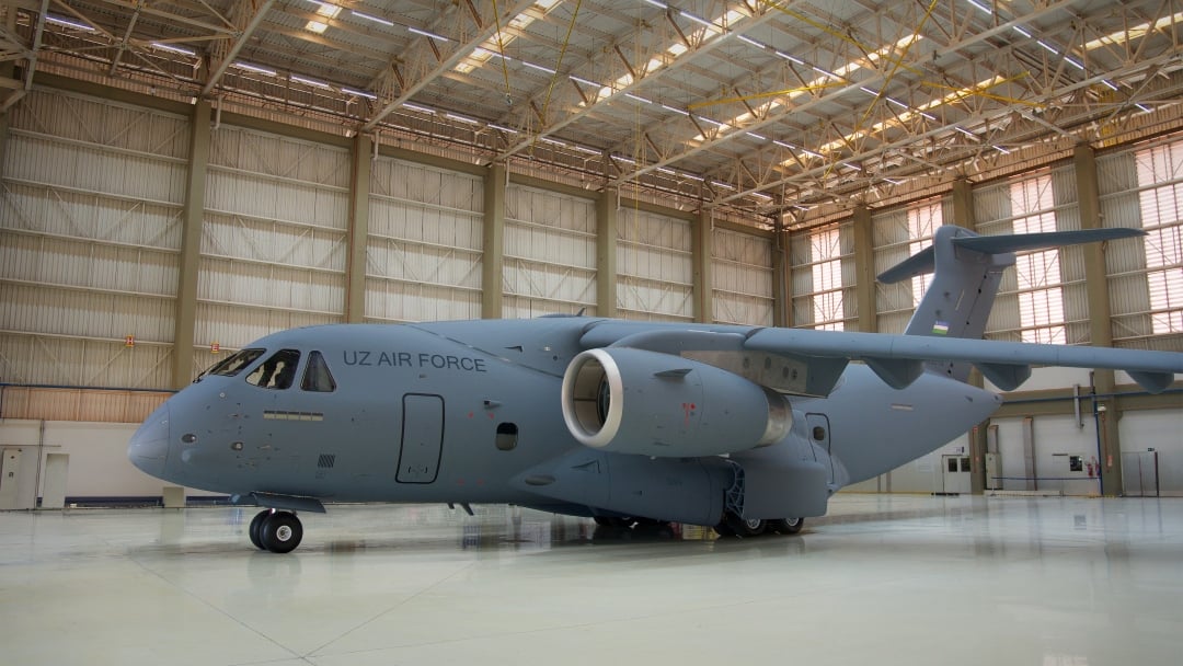 Uzbekistan's first C-390 Millennium aircraft