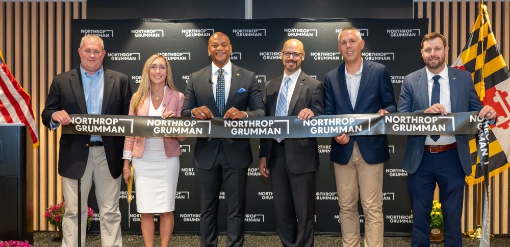 Maryland Governor Wes Moore (third from left) joined company executives, employees, local officials and industry partners at a ribbon-cutting ceremony