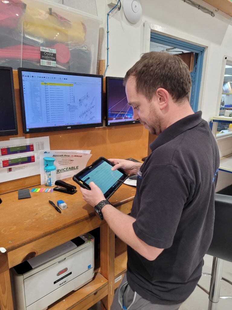 AS Aerospace is bringing mobile access into its hangar and workshop environment