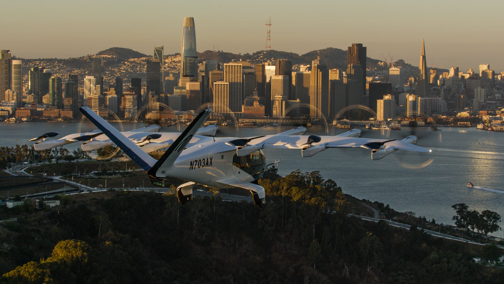 Midnight’s golden hour flight to San Francisco