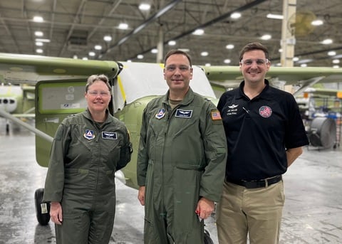 CAP leadership in Independence, Kansas © Textron Aviation