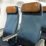 RECARO R2 seat on American Eagle E175 aircraft