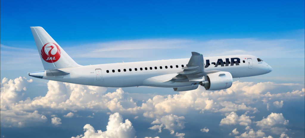Japan Airlines orders 16 Embraer E190-E2s JAL