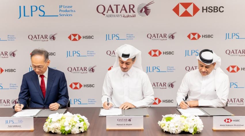 Signing of first JALCO financing agreement Qatar Airways