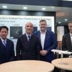 Representatives from Satair and Sabena technics at the MRO Europe in Amsterdam © Satair
