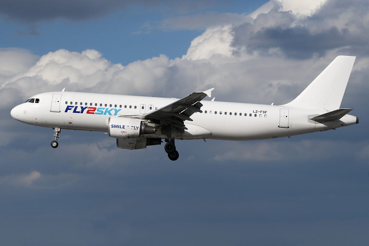 Fly2Sky Airbus A320 aircraft © AirTeamImages